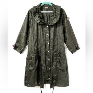 Designer Simon Chang gauzy, lightweight coat